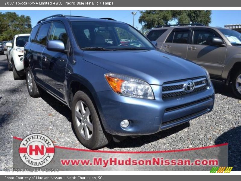 Pacific Blue Metallic / Taupe 2007 Toyota RAV4 Limited 4WD