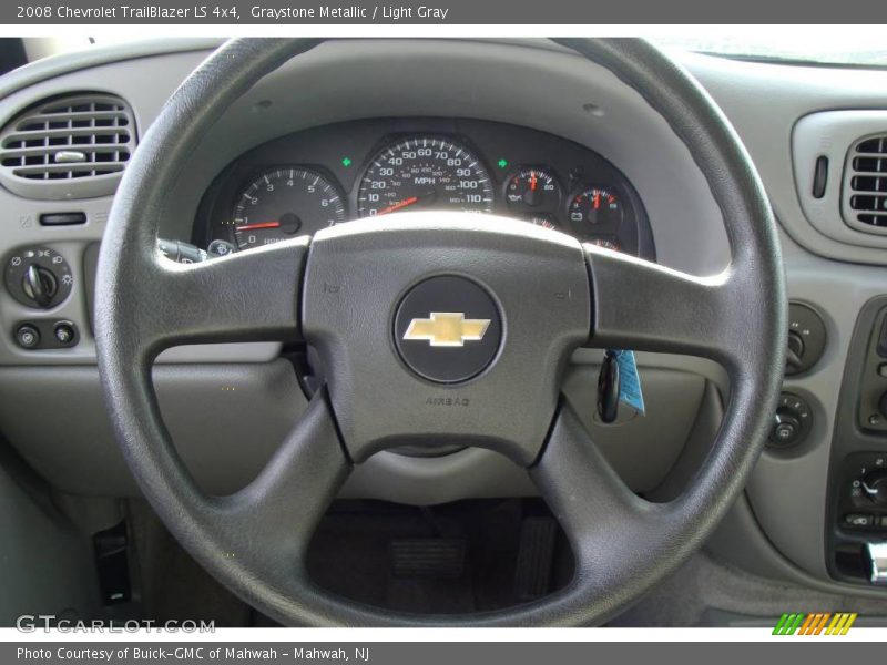 Graystone Metallic / Light Gray 2008 Chevrolet TrailBlazer LS 4x4