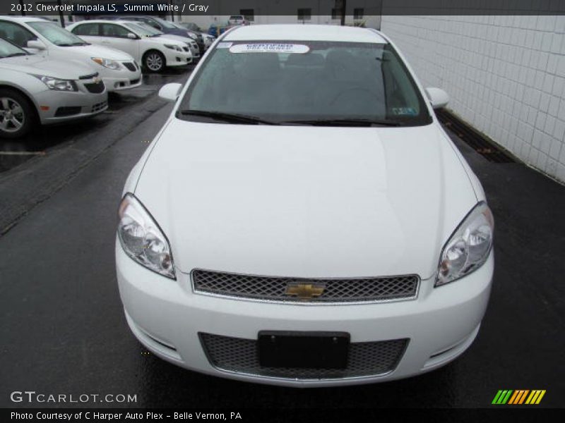 Summit White / Gray 2012 Chevrolet Impala LS