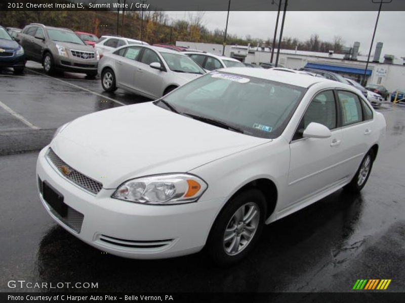 Summit White / Gray 2012 Chevrolet Impala LS