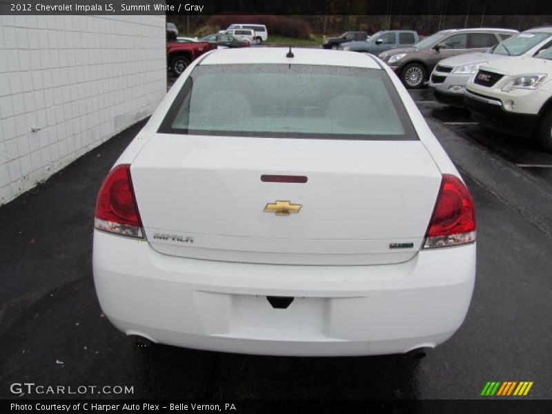 Summit White / Gray 2012 Chevrolet Impala LS