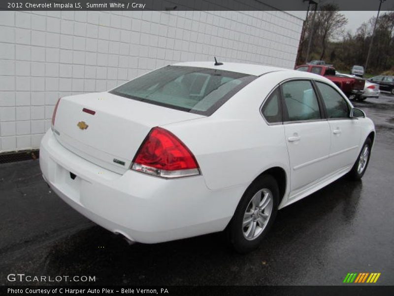 Summit White / Gray 2012 Chevrolet Impala LS