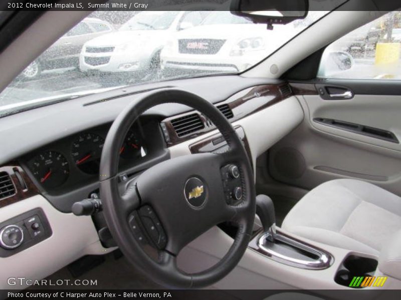 Summit White / Gray 2012 Chevrolet Impala LS