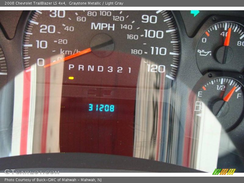Graystone Metallic / Light Gray 2008 Chevrolet TrailBlazer LS 4x4