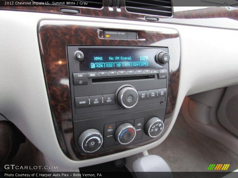 Summit White / Gray 2012 Chevrolet Impala LS