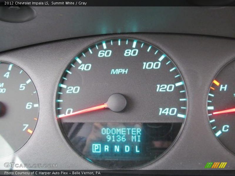Summit White / Gray 2012 Chevrolet Impala LS