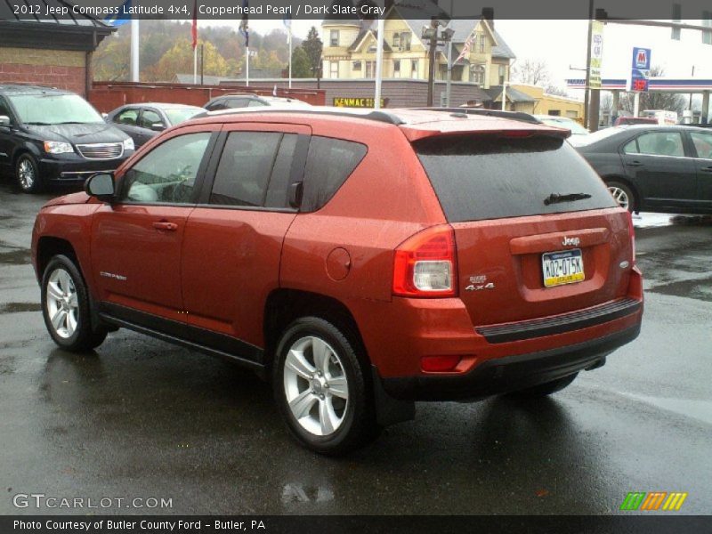 Copperhead Pearl / Dark Slate Gray 2012 Jeep Compass Latitude 4x4