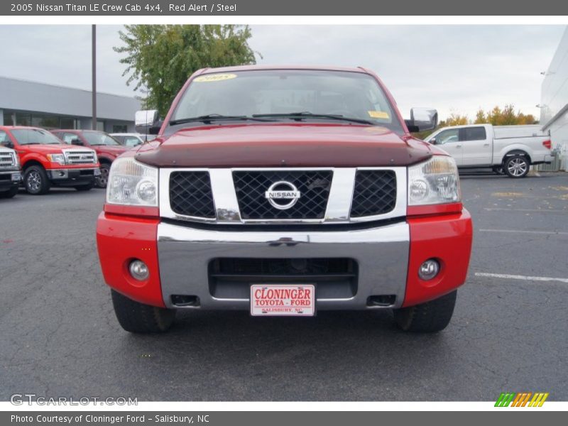 Red Alert / Steel 2005 Nissan Titan LE Crew Cab 4x4