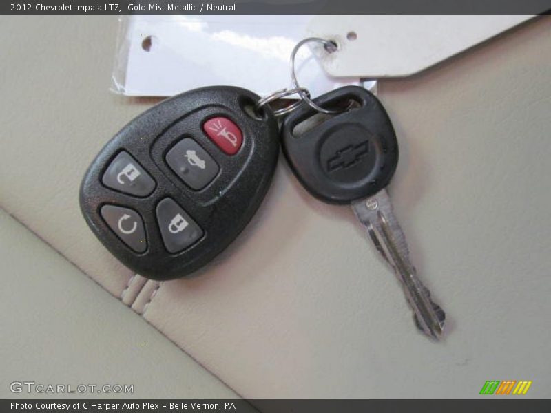 Gold Mist Metallic / Neutral 2012 Chevrolet Impala LTZ