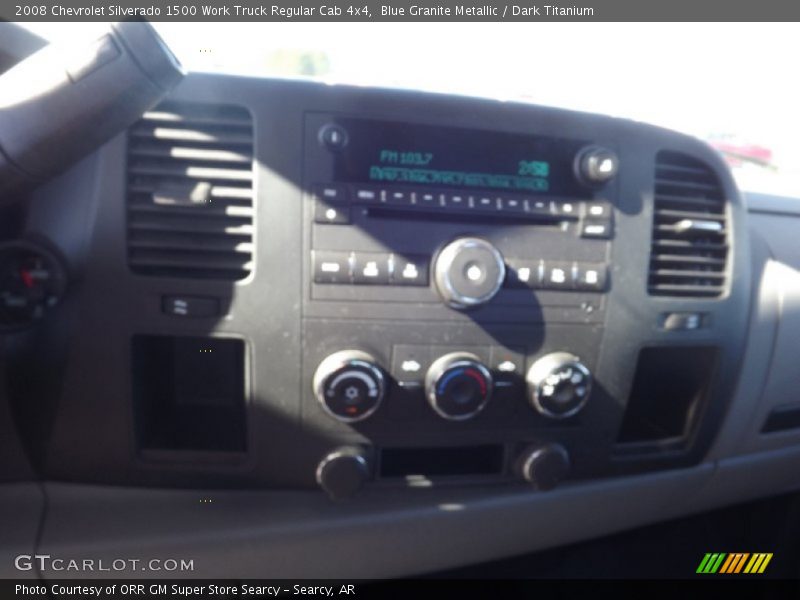 Blue Granite Metallic / Dark Titanium 2008 Chevrolet Silverado 1500 Work Truck Regular Cab 4x4