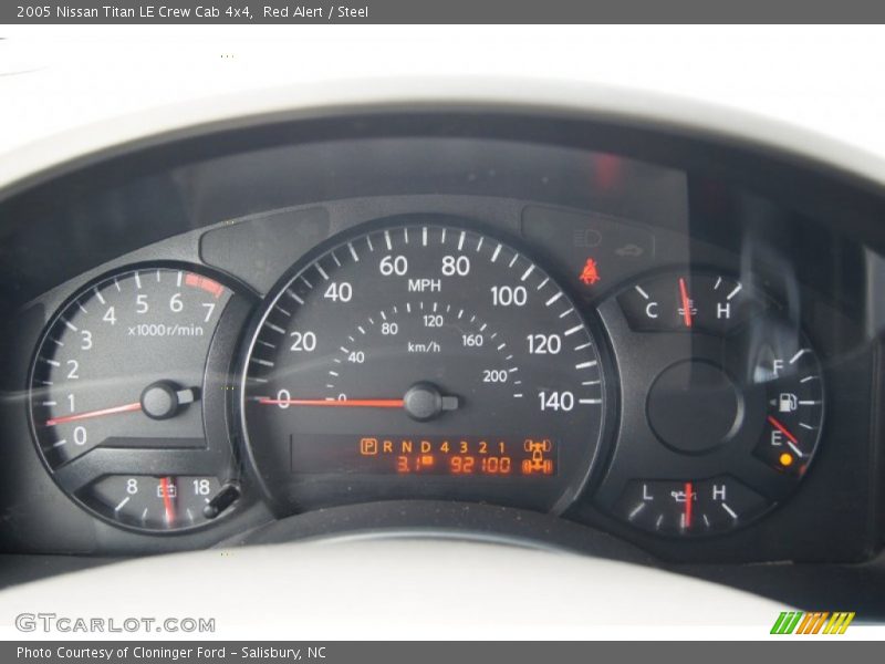  2005 Titan LE Crew Cab 4x4 LE Crew Cab 4x4 Gauges