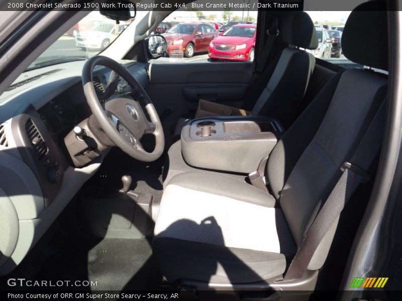 Blue Granite Metallic / Dark Titanium 2008 Chevrolet Silverado 1500 Work Truck Regular Cab 4x4