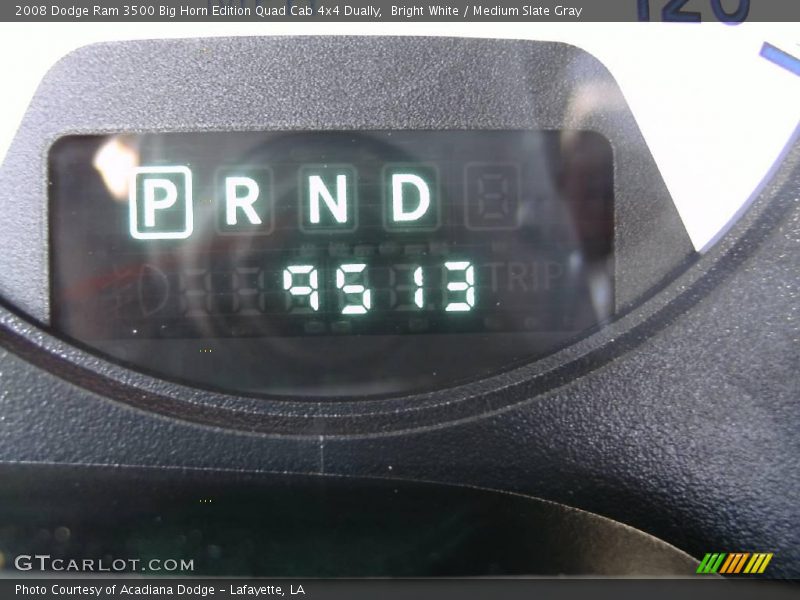 Bright White / Medium Slate Gray 2008 Dodge Ram 3500 Big Horn Edition Quad Cab 4x4 Dually