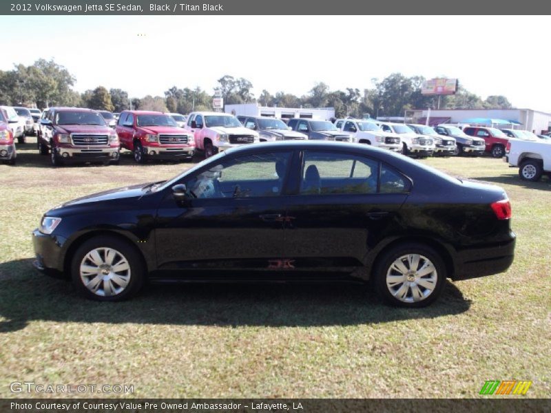 Black / Titan Black 2012 Volkswagen Jetta SE Sedan