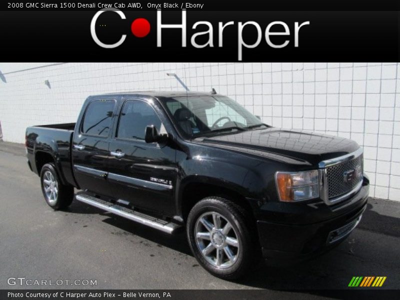 Onyx Black / Ebony 2008 GMC Sierra 1500 Denali Crew Cab AWD