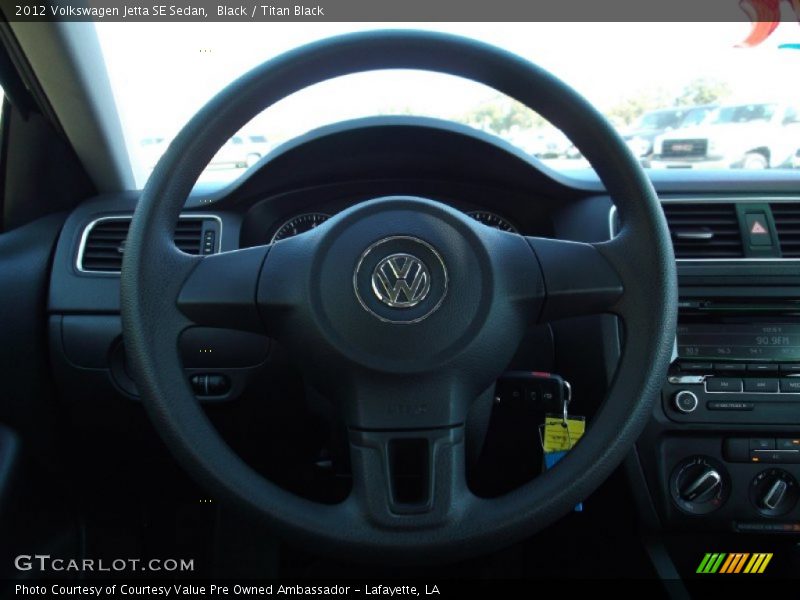 Black / Titan Black 2012 Volkswagen Jetta SE Sedan