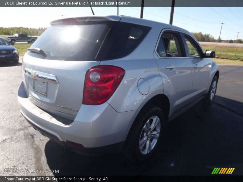 Silver Ice Metallic / Jet Black/Light Titanium 2010 Chevrolet Equinox LS