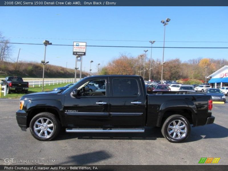 Onyx Black / Ebony 2008 GMC Sierra 1500 Denali Crew Cab AWD
