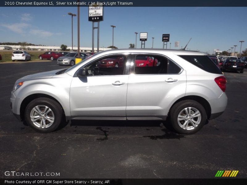 Silver Ice Metallic / Jet Black/Light Titanium 2010 Chevrolet Equinox LS