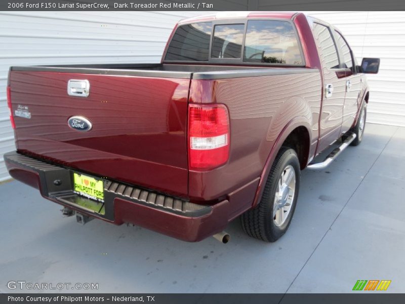 Dark Toreador Red Metallic / Tan 2006 Ford F150 Lariat SuperCrew