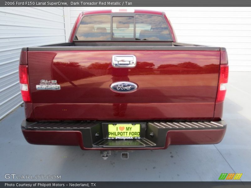 Dark Toreador Red Metallic / Tan 2006 Ford F150 Lariat SuperCrew