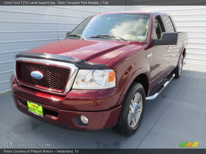 Dark Toreador Red Metallic / Tan 2006 Ford F150 Lariat SuperCrew