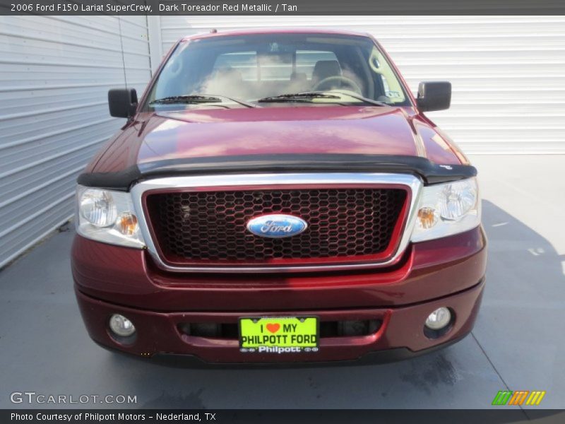Dark Toreador Red Metallic / Tan 2006 Ford F150 Lariat SuperCrew