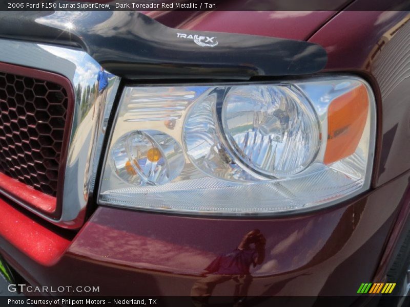 Dark Toreador Red Metallic / Tan 2006 Ford F150 Lariat SuperCrew