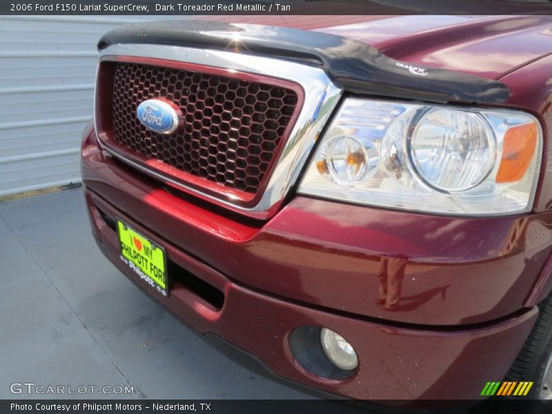 Dark Toreador Red Metallic / Tan 2006 Ford F150 Lariat SuperCrew