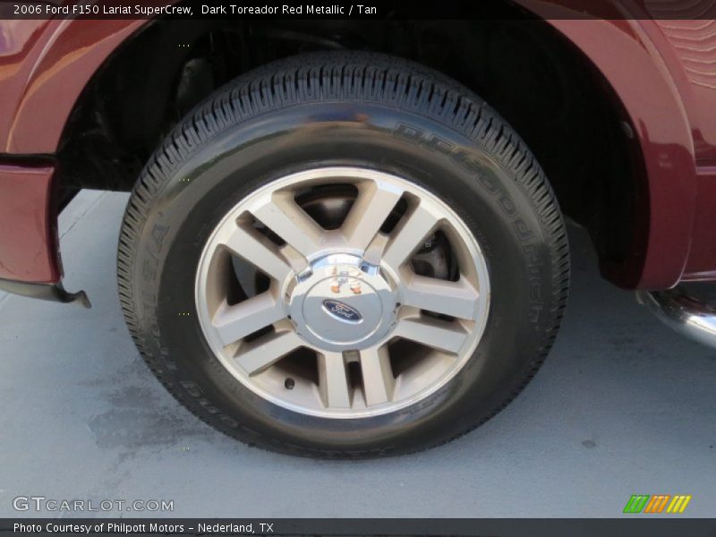 Dark Toreador Red Metallic / Tan 2006 Ford F150 Lariat SuperCrew
