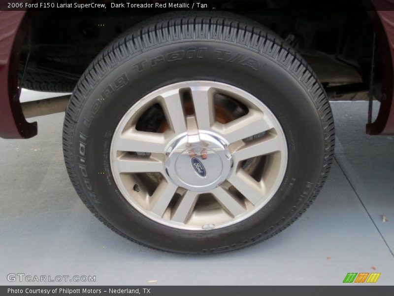 Dark Toreador Red Metallic / Tan 2006 Ford F150 Lariat SuperCrew
