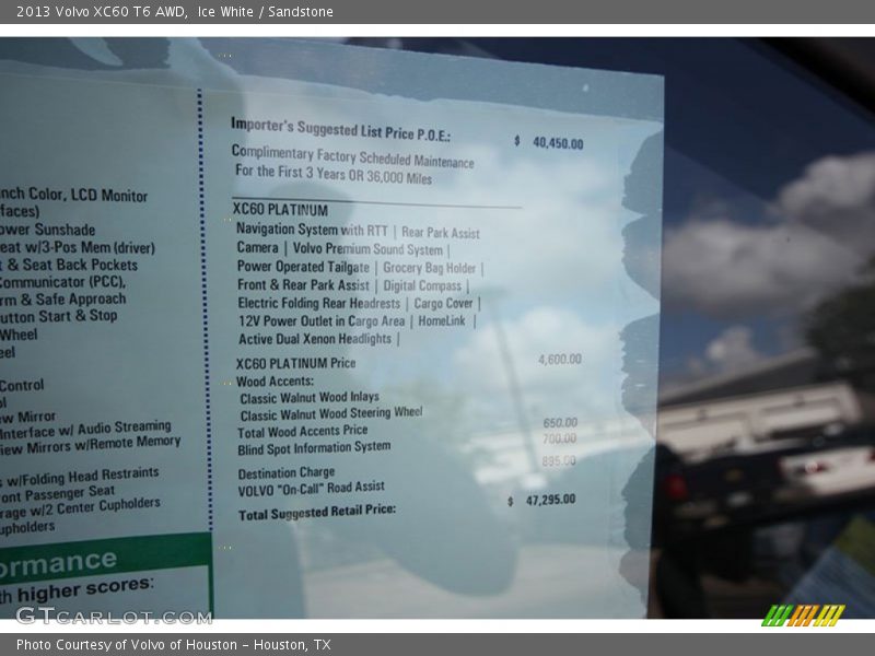 Ice White / Sandstone 2013 Volvo XC60 T6 AWD
