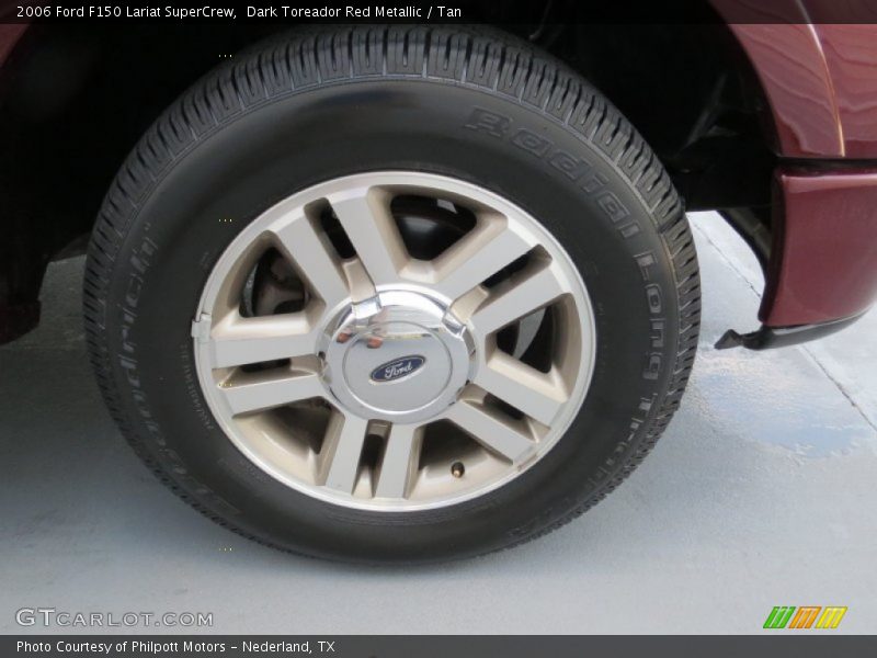 Dark Toreador Red Metallic / Tan 2006 Ford F150 Lariat SuperCrew