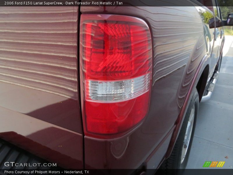 Dark Toreador Red Metallic / Tan 2006 Ford F150 Lariat SuperCrew