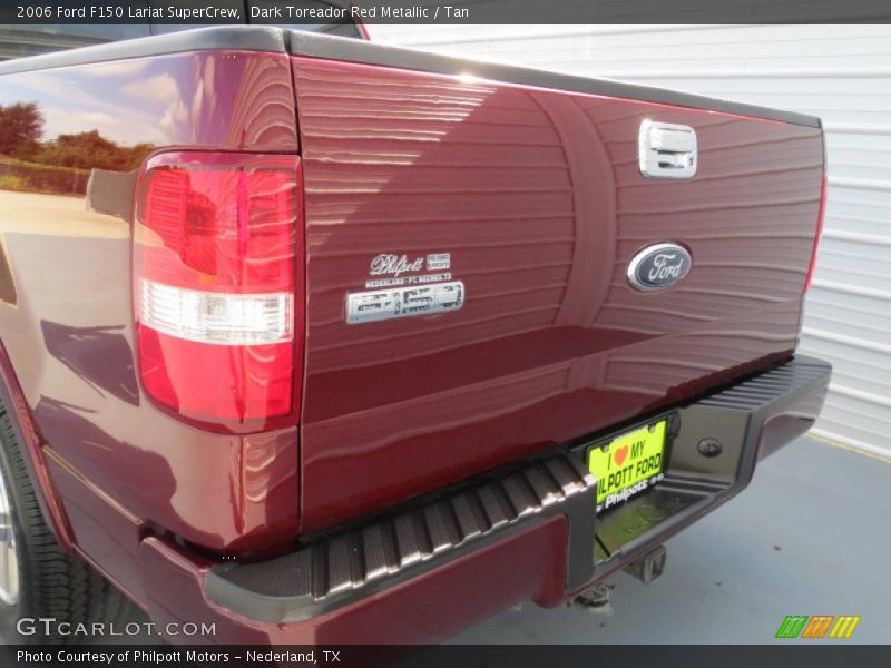 Dark Toreador Red Metallic / Tan 2006 Ford F150 Lariat SuperCrew