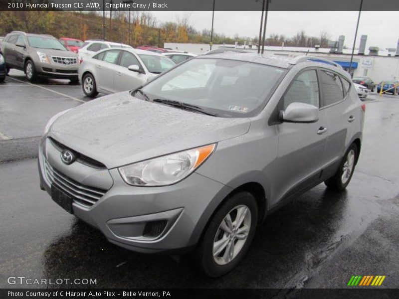 Graphite Gray / Black 2010 Hyundai Tucson GLS AWD