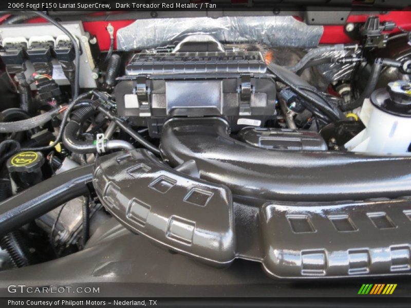 Dark Toreador Red Metallic / Tan 2006 Ford F150 Lariat SuperCrew