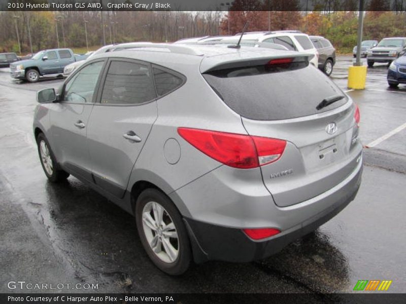 Graphite Gray / Black 2010 Hyundai Tucson GLS AWD