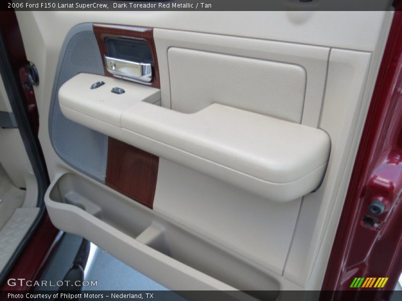 Dark Toreador Red Metallic / Tan 2006 Ford F150 Lariat SuperCrew