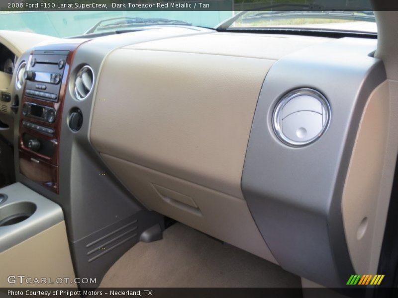 Dark Toreador Red Metallic / Tan 2006 Ford F150 Lariat SuperCrew