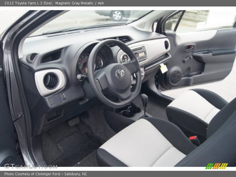  2013 Yaris L 3 Door Ash Interior