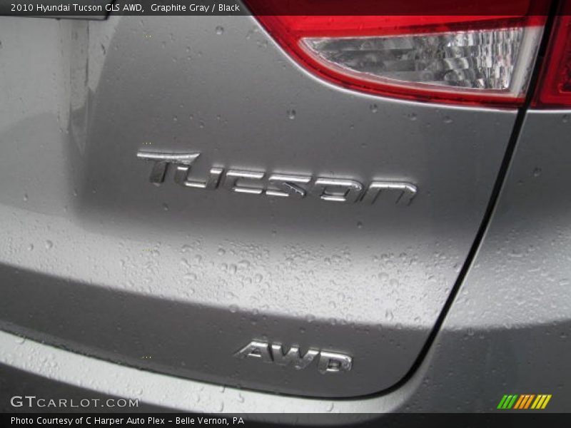 Graphite Gray / Black 2010 Hyundai Tucson GLS AWD