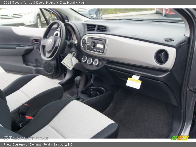 Magnetic Gray Metallic / Ash 2013 Toyota Yaris L 3 Door