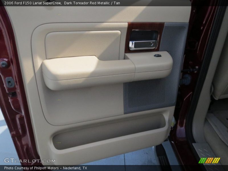 Dark Toreador Red Metallic / Tan 2006 Ford F150 Lariat SuperCrew