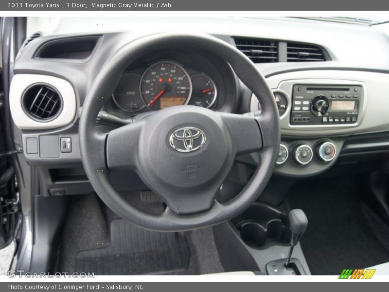 Magnetic Gray Metallic / Ash 2013 Toyota Yaris L 3 Door