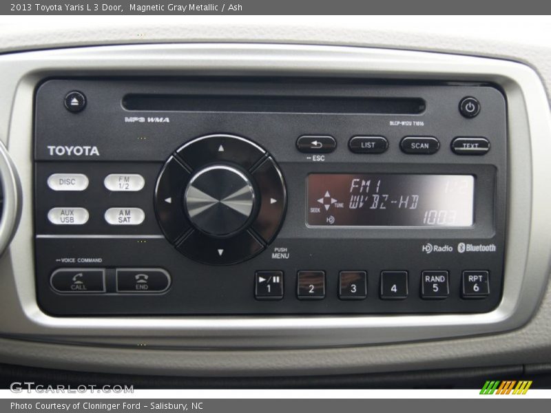 Controls of 2013 Yaris L 3 Door