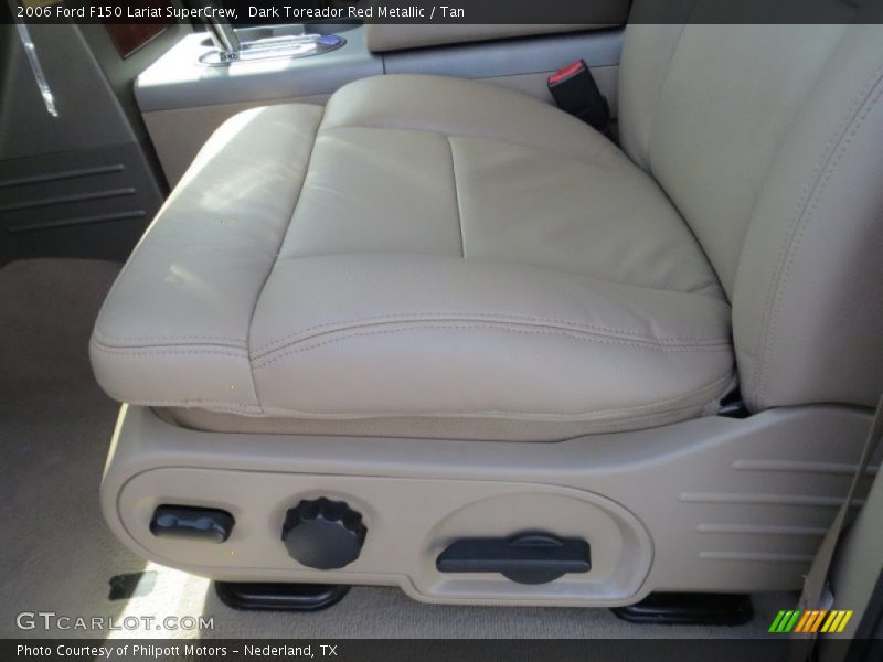 Dark Toreador Red Metallic / Tan 2006 Ford F150 Lariat SuperCrew