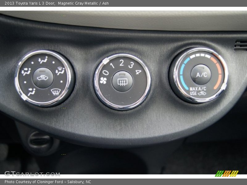 Controls of 2013 Yaris L 3 Door