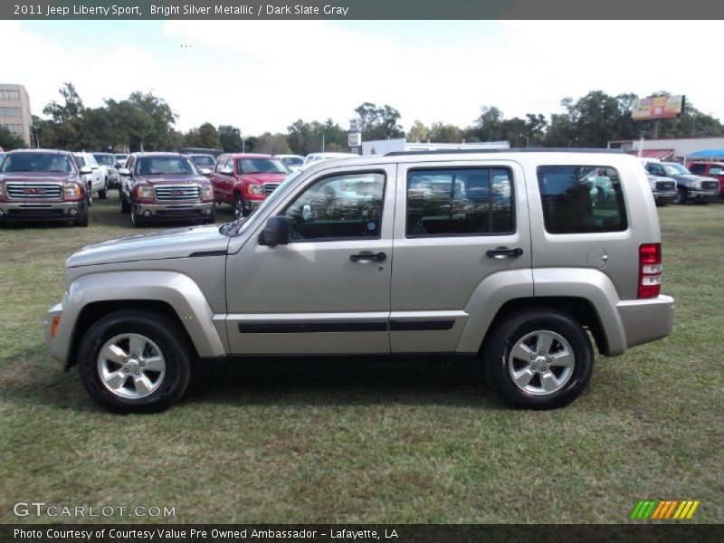 Bright Silver Metallic / Dark Slate Gray 2011 Jeep Liberty Sport