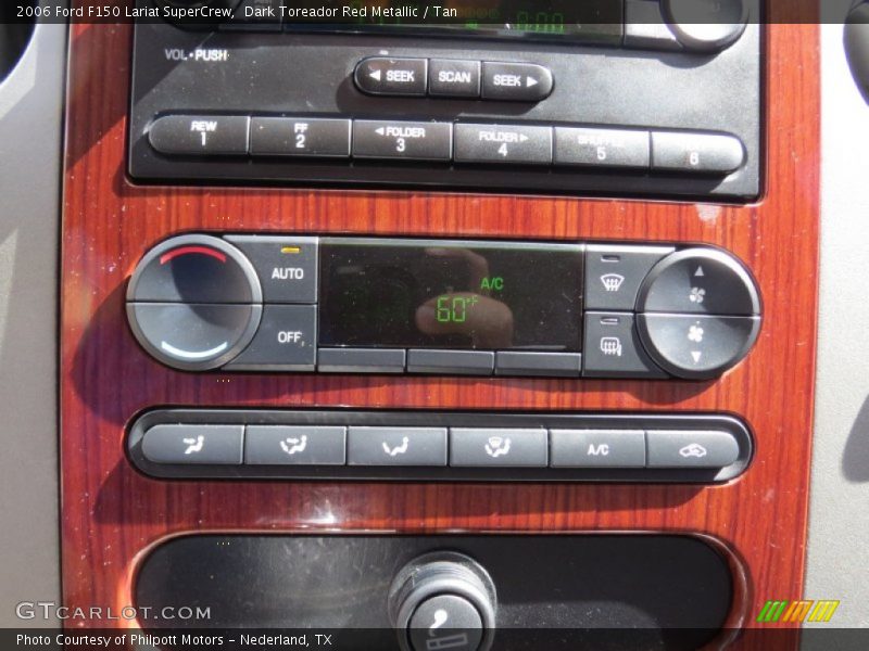 Dark Toreador Red Metallic / Tan 2006 Ford F150 Lariat SuperCrew